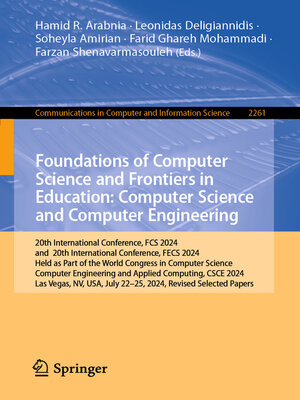 cover image of Foundations of Computer Science and Frontiers in Education